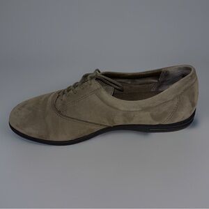 Easy Spirit Women's Anti-Gravity Olive Suede Leather Lace-Up Shoes Size 8 M